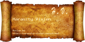 Haraszty Vivien névjegykártya